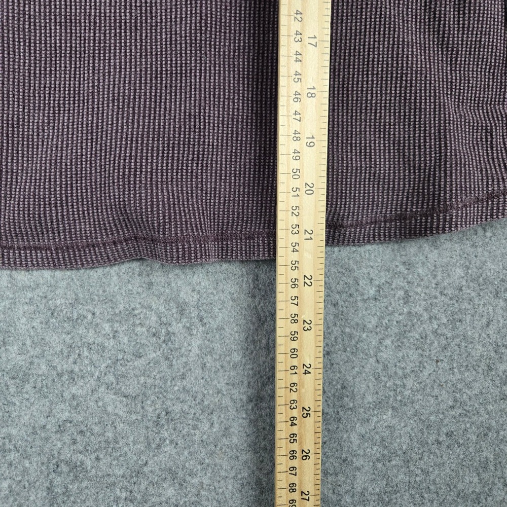 We The Free Free People Thermal Top Womens Medium Purple Cable Knit Long Sleeve - Picture 7 of 8